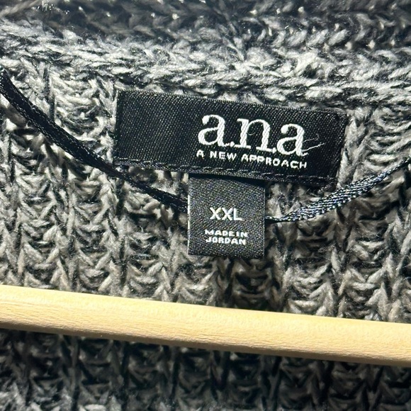 a.n.a Gray Open-Front Cardigan Sweater wPOCKETS - Picture 6 of 11